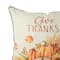 Glitzhome&#xAE; 18&#x22; Thanksgiving Embroidered Pillow